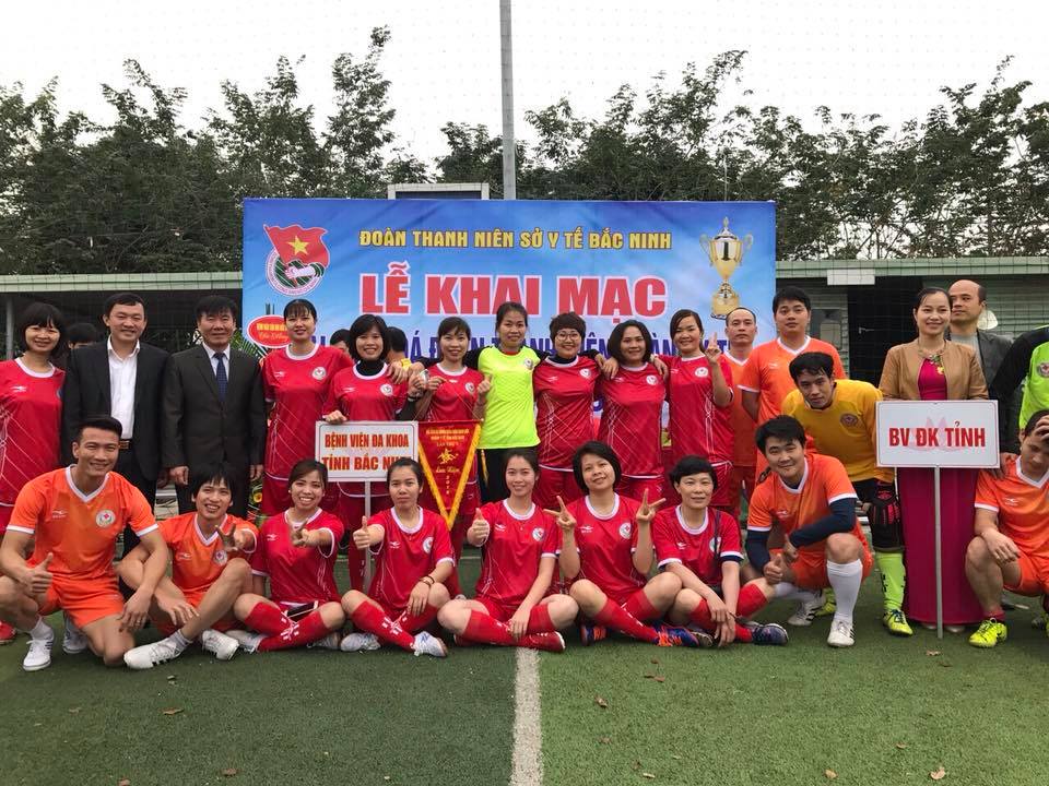 Khai mạc giải bóng đá lần thứ V năm 2018 do Đoàn thanh niên Sở Y tế Bắc Ninh tổ chức